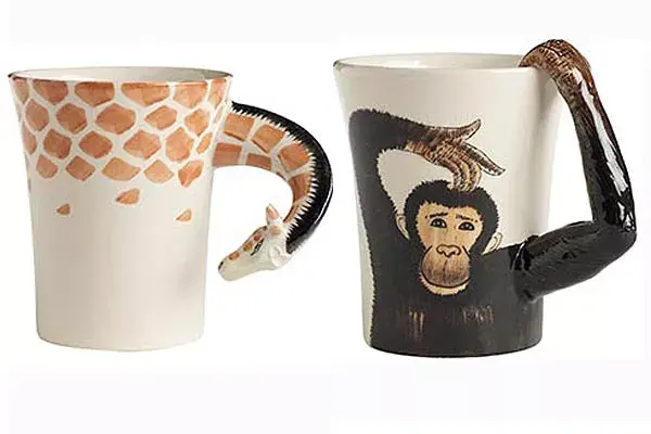 Para desayunos divertidos, estas tazas de animales; ¿no son adorables?