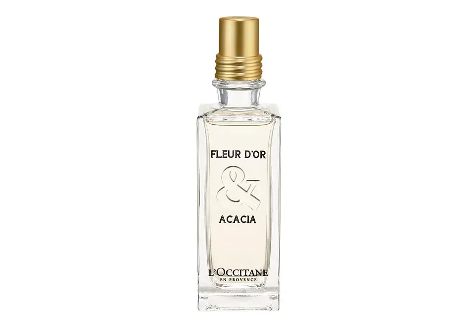 Flor de Oro y Acacia, de L´Occitance (75ml., $ 850)