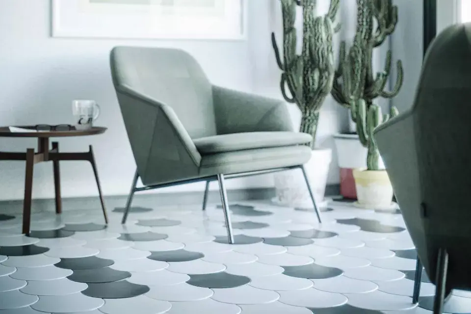 Mosaicos Calcáreos elaborados en Cemento - Marca: Bará