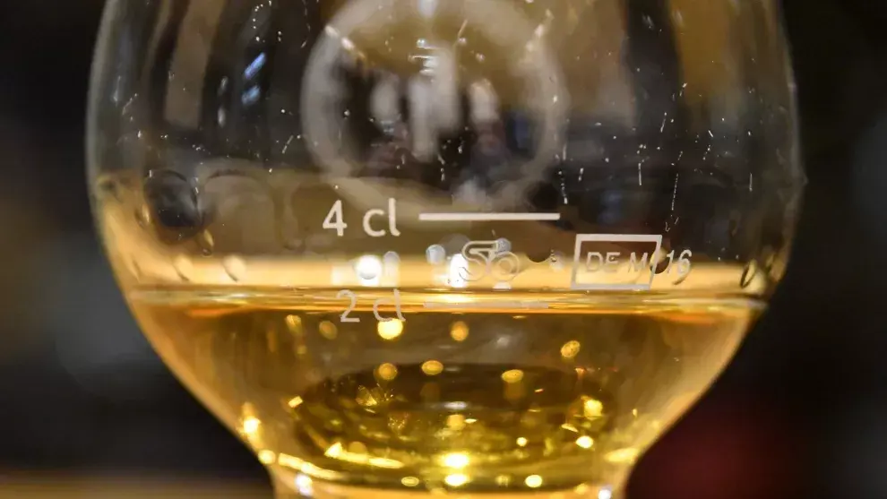 La medida del whisky malta puro