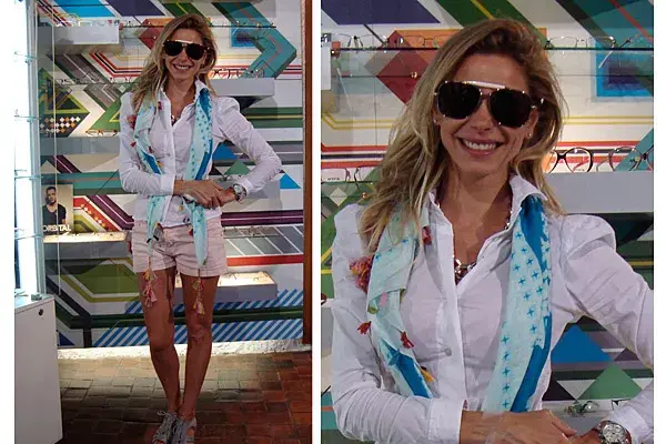 Muy canchera, Jimena Cyrulnik visitó el local de Orbital en Palermo Soho