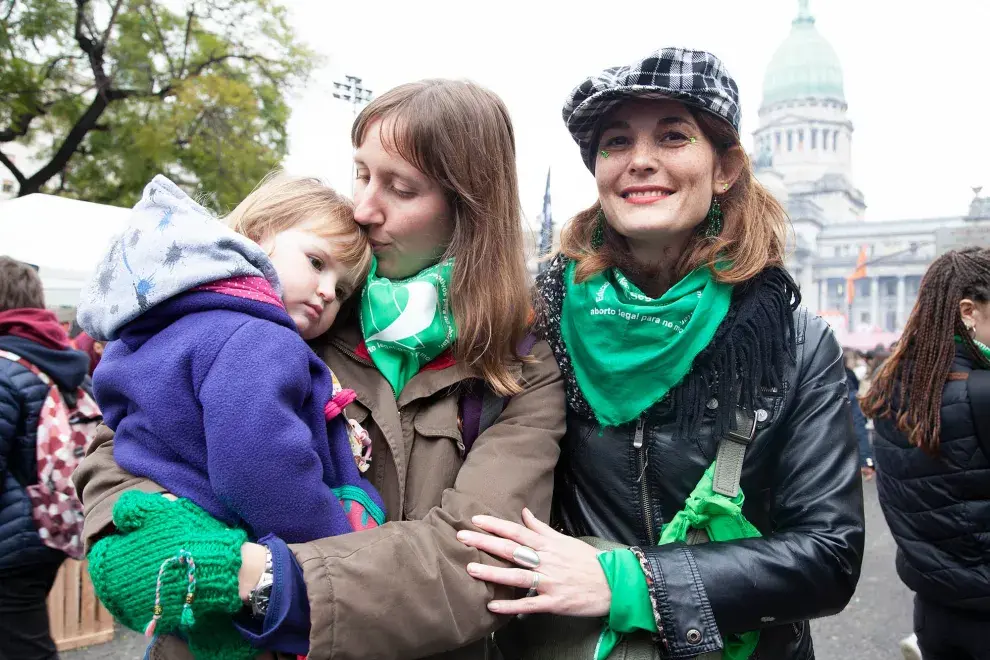 Tres generaciones presentes en el Congreso.