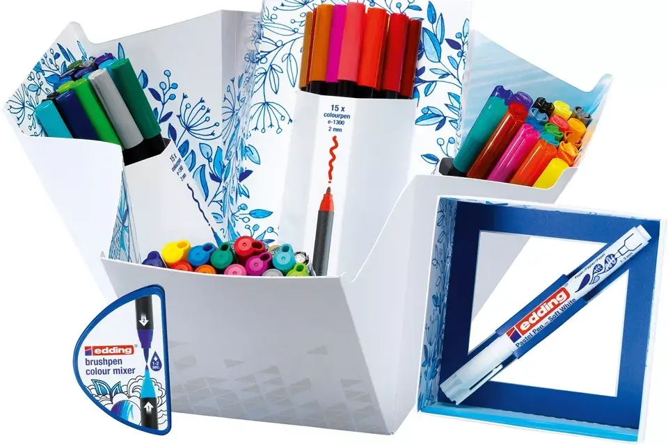 Combo de marcadores Color Happy, Edding, $2950