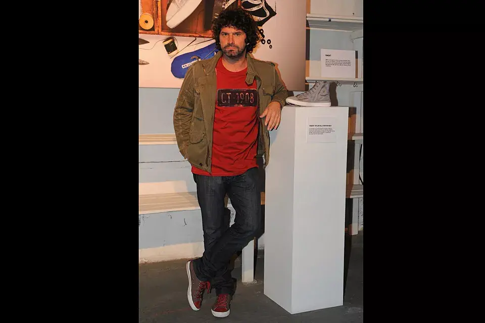 Iván Noble también fue uno de los invitados a la presentación de Converse. ¡Sonreí un poquito, Iván!