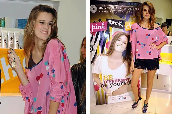 En el lanzamiento de Universo Garden Angels, Bernardita Barreiro lució sus kilométricas piernas con un short de encaje y una remera estampada. Divinos, los zapatos