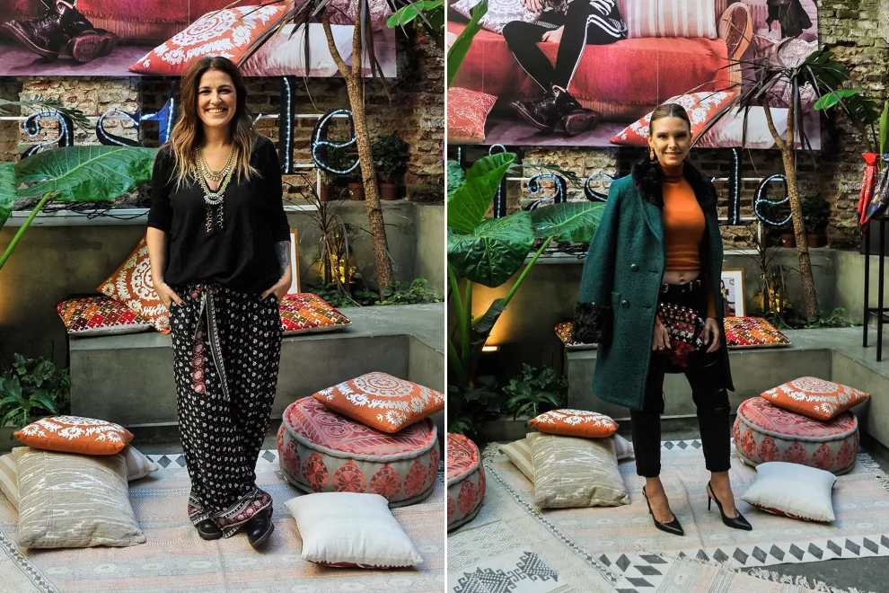 Maju Lozano y Sofia Zámolo dijeron presente en la presentación de la nueva colección de invierno de India Style