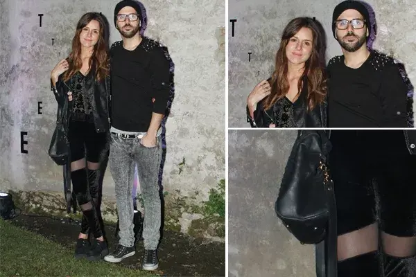 Otra parejita que estuvo en la fiesta: Candelaria Tinelli con su novio Nacho Lecouna. ¿Te pondrías el pantalón de Candelaria?