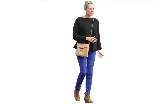 Diane Kruger ys sus pantalones Shocking, ideales para una tarde con amigas