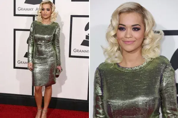 Rita Ora con un diseño de Lanvin y clutch, de Jimmy Choo ¿Qué opinás de su outfit?
