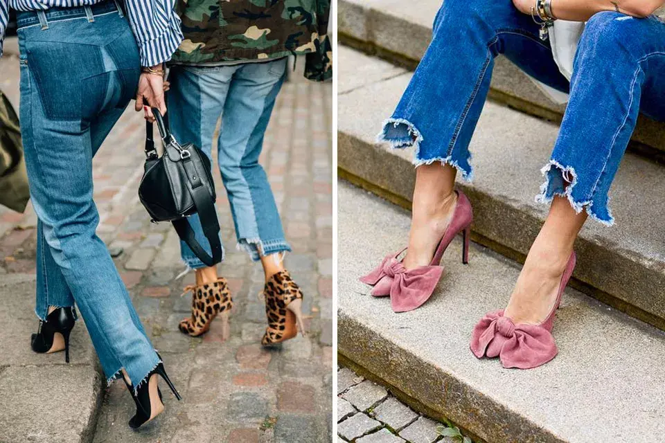 Los jeans desflecados son otro must de la temporada que viene