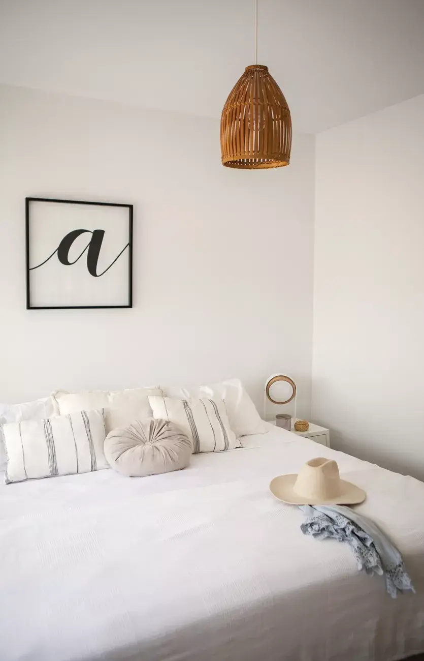 De un lado, cama a la altura de Amanda (Stokke), acolchado (Marlo), estante ovalado (Baby Boom) y cómoda de pino, renovada por Victoria Sur Vintage. Del otro lado, telar arcoíris como gran protagonista y biblioteca con algunos libros de A. + otros de la infancia de Vale.