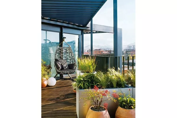 Si tenés una terraza podés jugar con muebles y crear ambientes