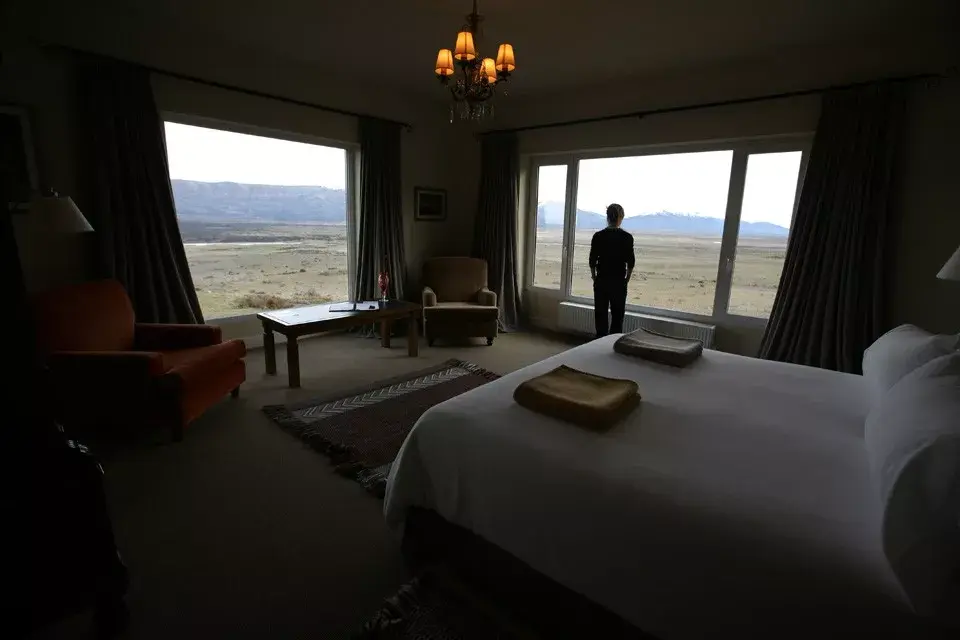 Luego de un día de aventuras es maravilloso disfrutar de la vista desde la habitación del hotel Relais Chateau