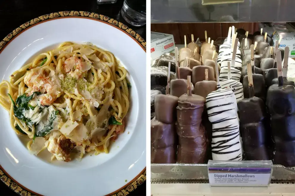 ¿La mejor pasta de Vail? En La Bottega, todo es caserísimo. Donde hay frío y nieve..., ¡que nunca nos falte el chocolate!