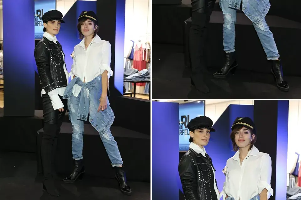 Dúo de diosas: Flor Torrente y Belén Chavanne, luciendo a pleno los looks "all black" y "all denim"