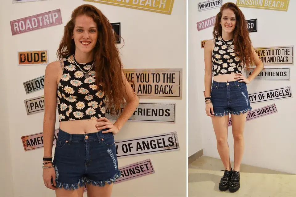Jenny Martínez fue a probarse ropa al showroom de Peuque: ¡es fanática de los crop tops!