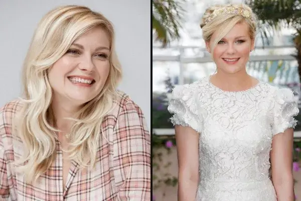 ¡Adoramos los rizos dorados de Kirsten Dunst! Desde hace tiempo, la actriz lo usa con raya y jopo al costado