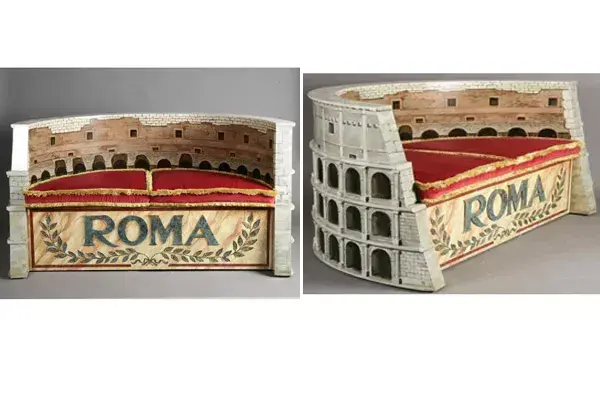 El kitch en su máxima expresión: un sillón con forma de coliseo romano; ¿lo pondrías en tu living?