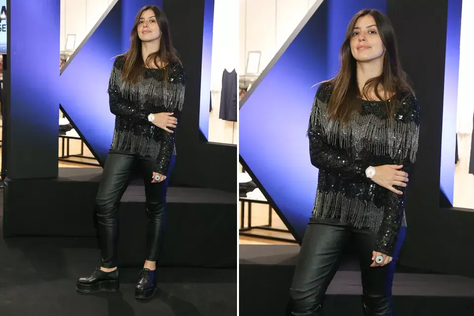 Marou Rivero pasó a conocer la colección de Karl Lagerfeld para Falabella y lo hizo con un look total black