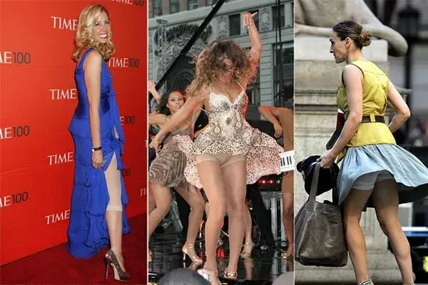 En este caso, el viento les jugó una mala pasada y dejó al descubierto su gran secreto ¡una pena!