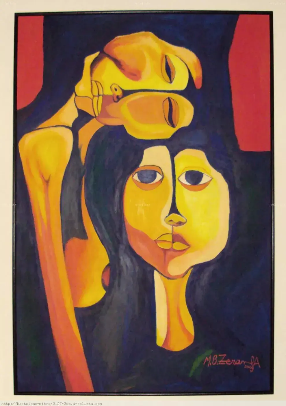 Reproducción de pintura de María Belén Álvarez