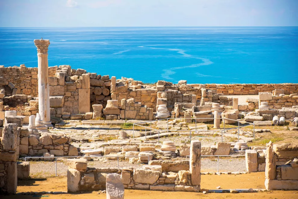 Ruinas de la antigua ciudad de Kourion, cerca de Limassol