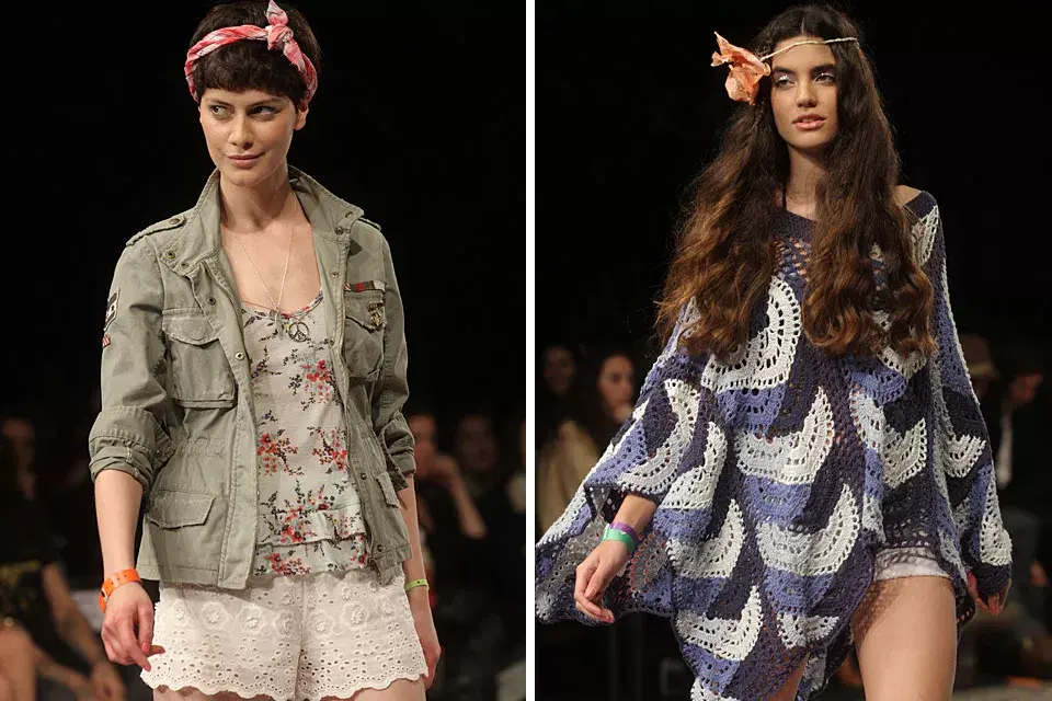 Vestidos de día y de noche híper femeninos; full print de flores, animal print, puntillas, formas despojadas