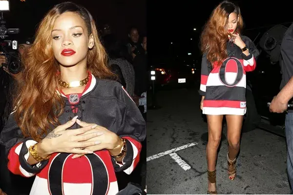Un look más savage para Rihanna: raya al costado y ondas más grandes en su larga cabellera
