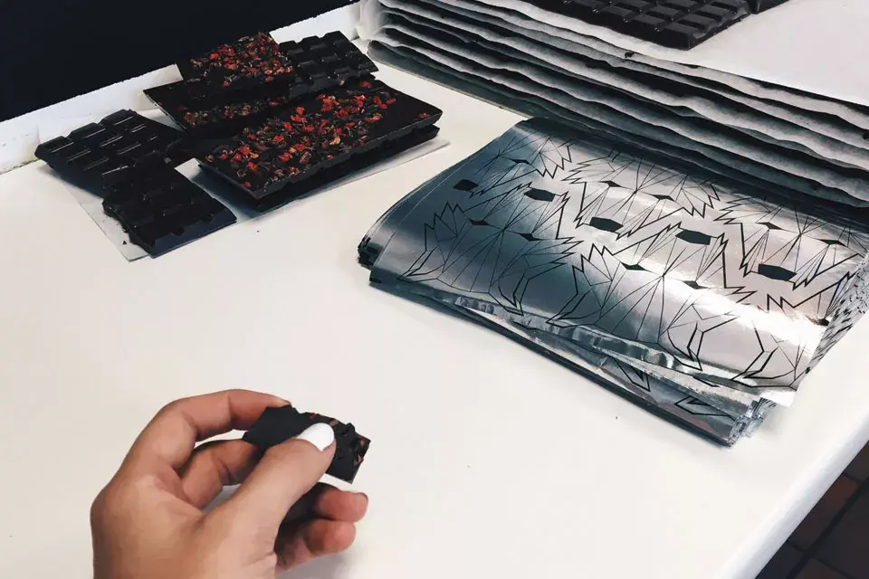 Para combatir el frío islandés, nada mejor que ¡varias! barras de chocolate artesanal.