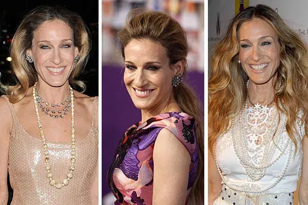 Sarah Jessica Parker siempre marca tendencia: brushing con el pelo peinado hacia atrás, recogido con un batido y suelto con ondas