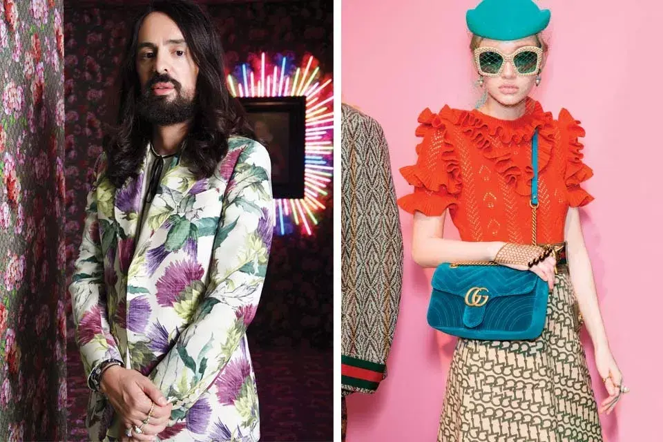 Izquierda: Alessandro Michele, director creativo de Gucci.