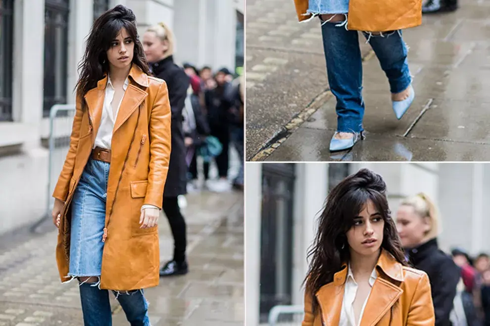 Camila Cabello, entrando al London Fashion Week