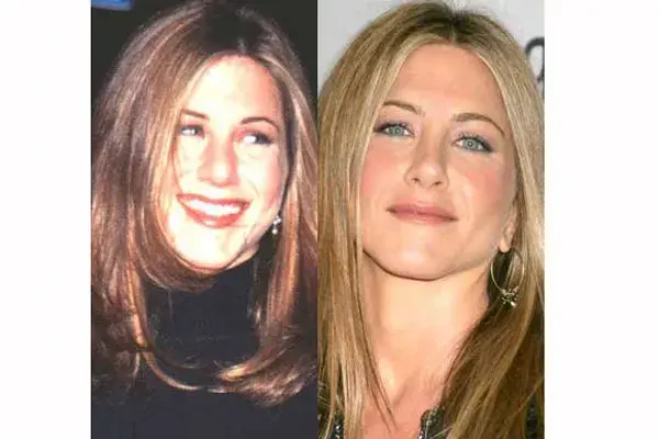 Jennifer Aniston, más delgada, más rubia y con sus facciones menos marcadas