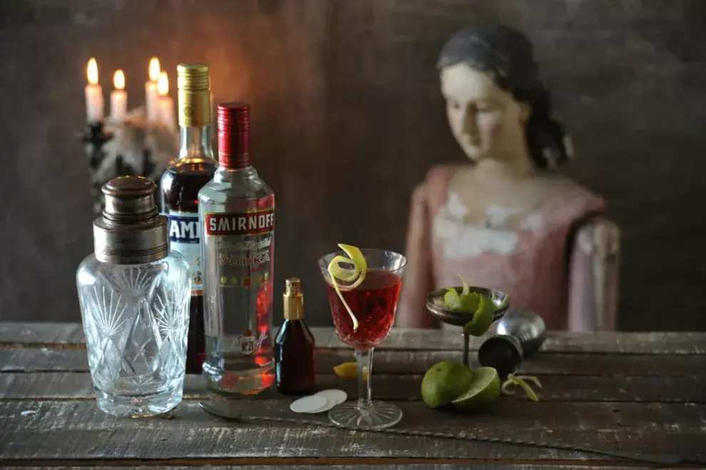 Sí, un altar para el San Jenaro, un trago celestial