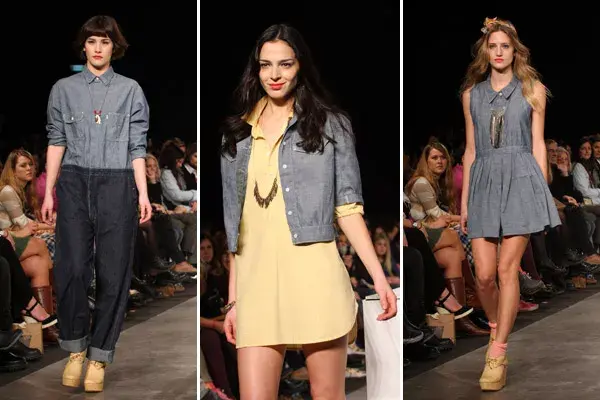 Levis mostró un adelanto de sus prendas de jean: vestidos aniñados y enteritos