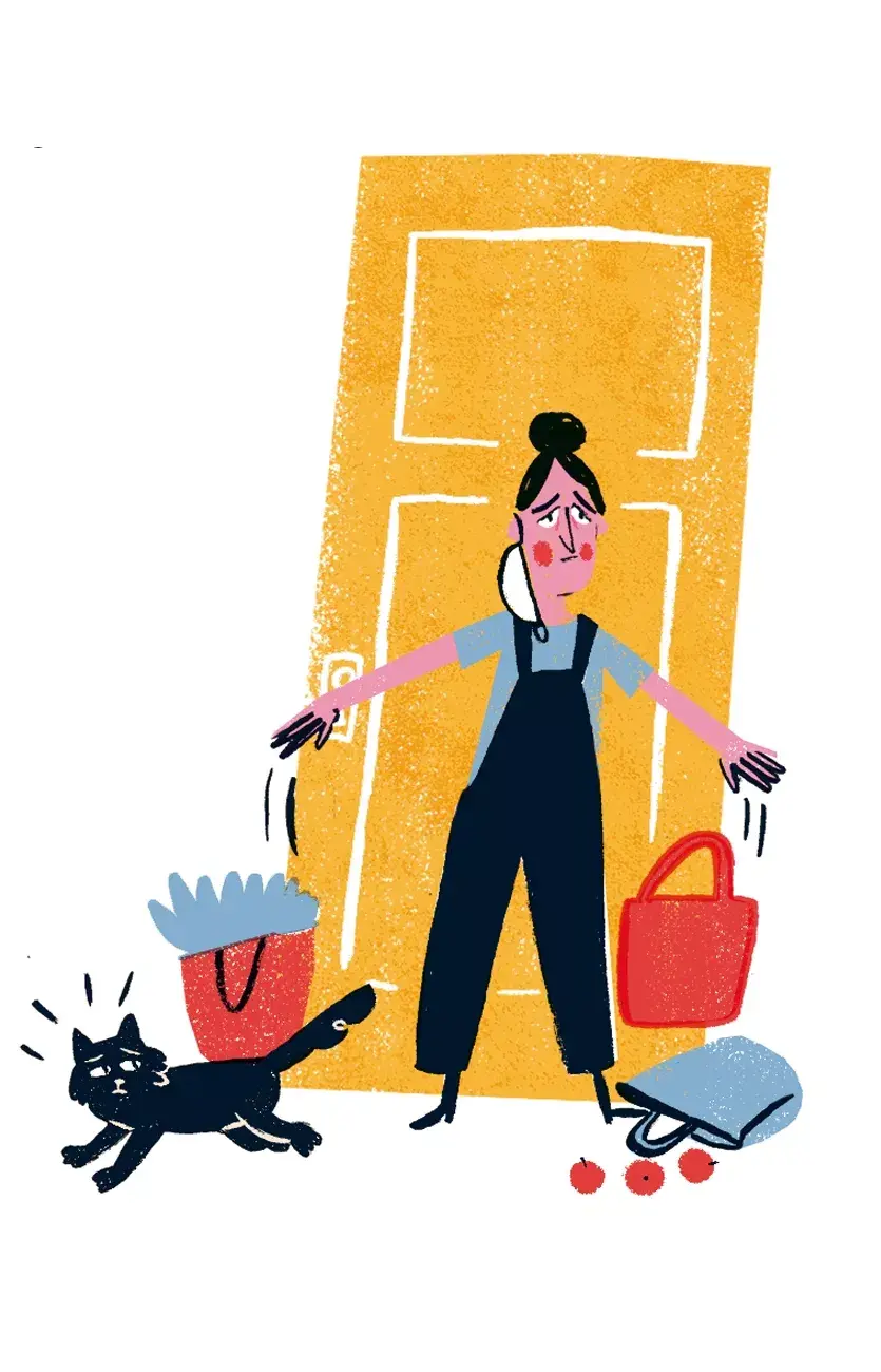 Vas a hacer las compras y volvés agotada de la osadía de recorrer las calles.