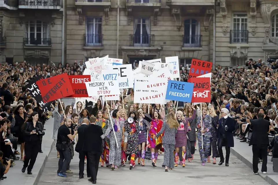 Una protesta de moda, con toda la elegancia de la Maison Chanel