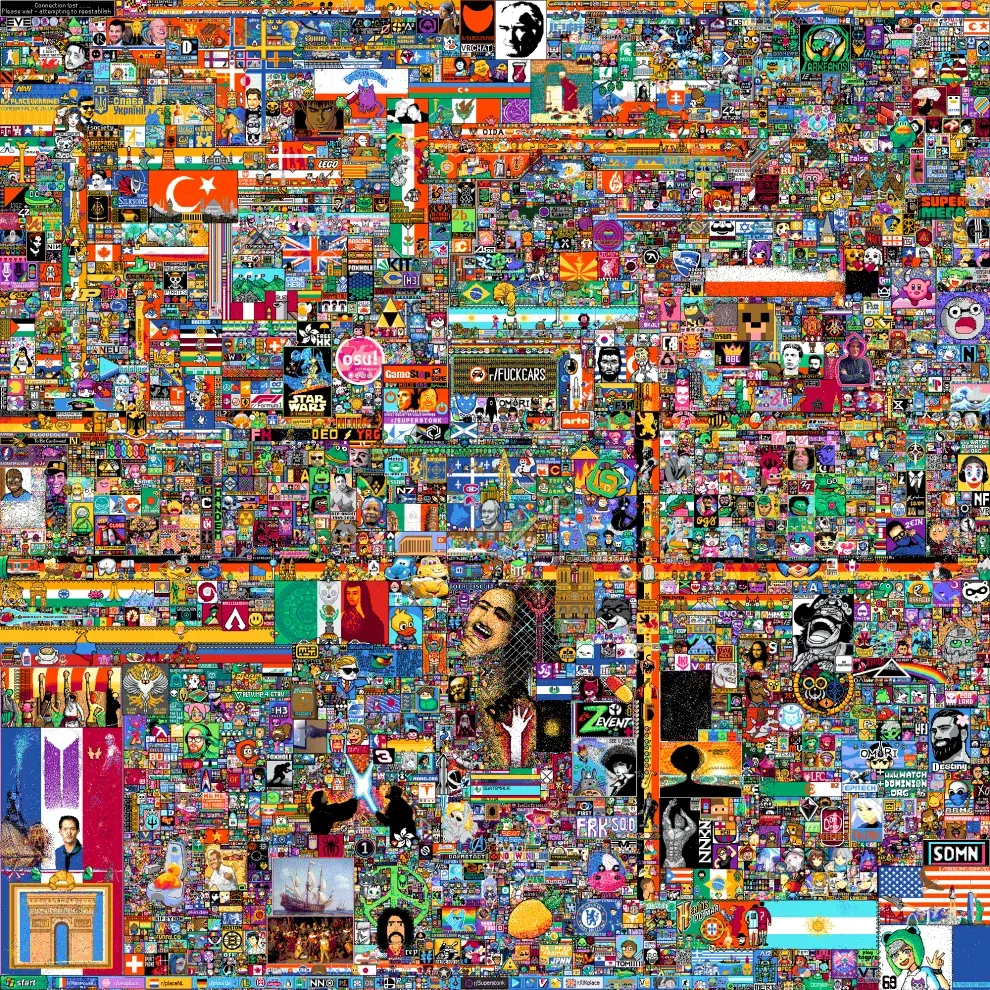 Reddit Place. Una obra de arte colectiva