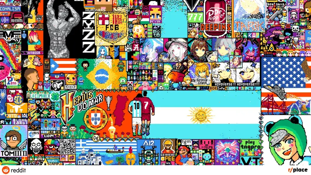 Reddit Place. Una obra de arte colectiva