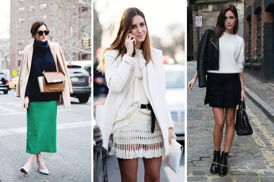 Las faldas en todas sus versiones, también, son un must en su estilismo