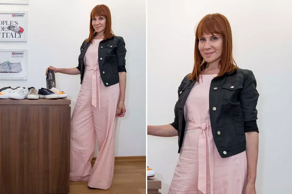 Matilda Blanco pasó por la presentación de Superga por Jessica Trosman