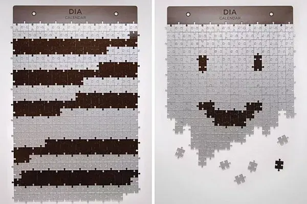 Viene con piezas para cada día del año y podés armar tu propio diseño, no está mal, no?