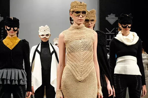 Los modelos de Paula LedesmaKnitwear, una de las firmas que viaja