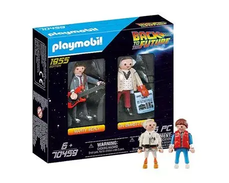 Playmobil, Volver Al Futuro Marty Mcfly Dr Emmett Brown. Precio sugerido: $3490