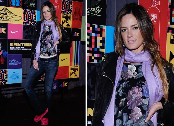Divina, Paula Cháves eligió la gama de los azules, violetas y lilas para la fiesta de Nike