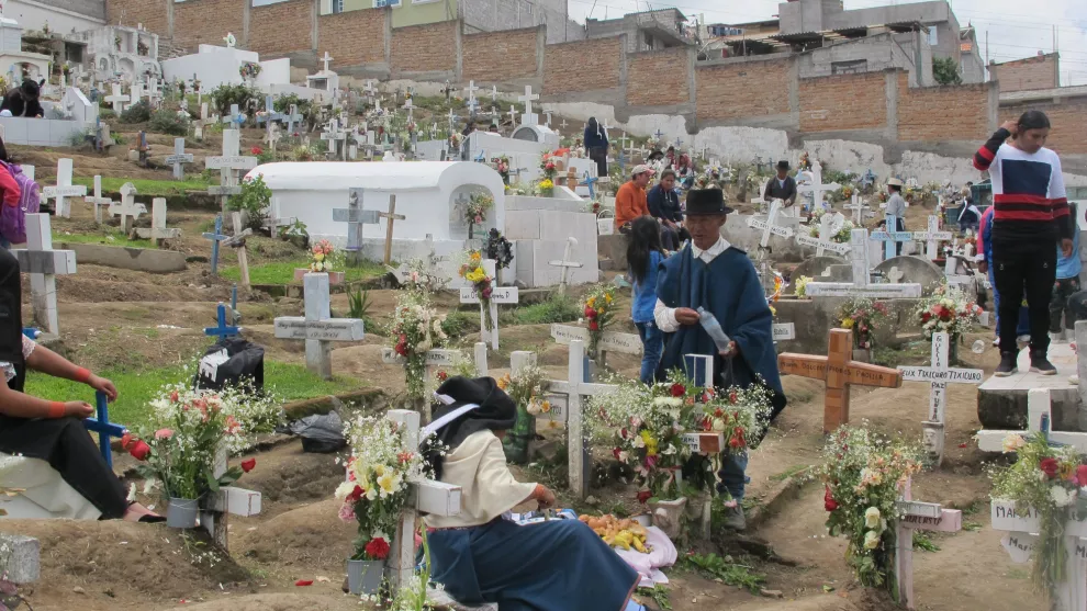 El cementerio indígena de Otavalo, a 100 km de Quito