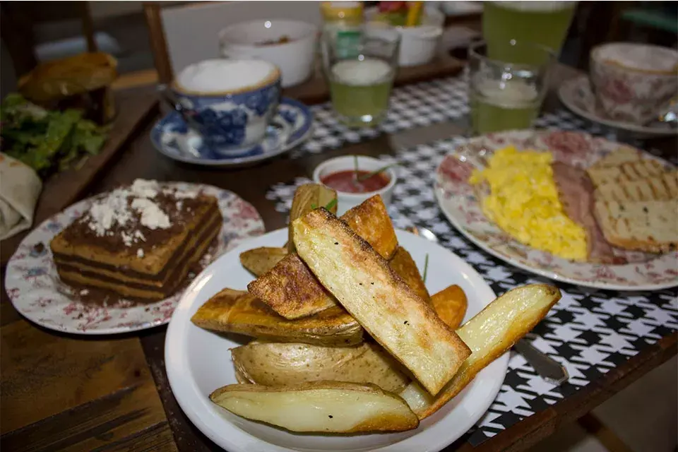 Papas y chocotorta...Una combinación fuera de lo común