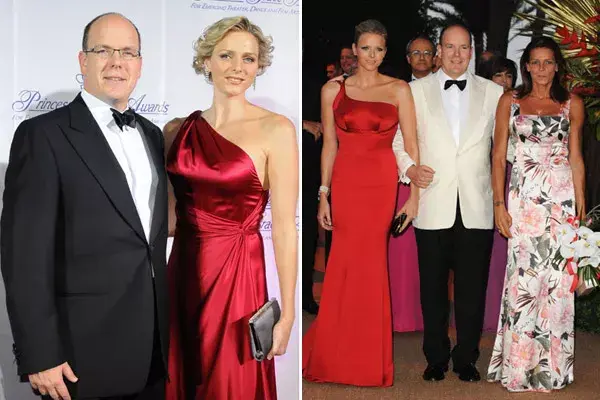 El rojo y los escotes irregulares, dos ítems muy acertados