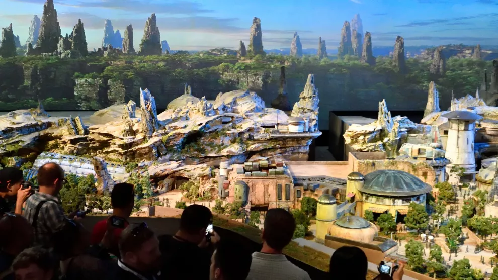 La maqueta 3D de Star Wars Land