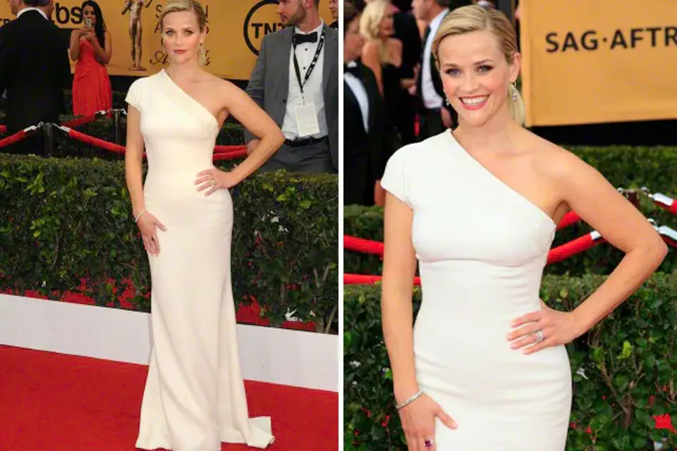 Si hay alguien que mejoró su estilo y actitud con el paso de los años es Reese Witherspoon. La actriz acude a otra pose muy armoniosa para salir divina en las fotos: mano en la cintura, la otra apoyada levemente sobre la pierna y ¡sonrisa!
